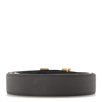 HERMES Box Togo 32mm Pegase H Belt 90 36 Black Etain