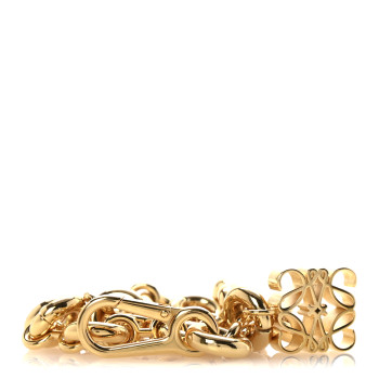 LOEWE Brass Anagram Donut Chain Shoulder Strap Gold