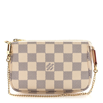 LOUIS VUITTON Damier Azur Mini Pochette Accessories