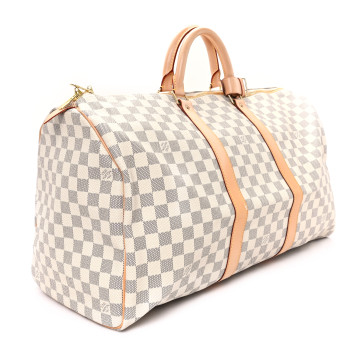 LOUIS VUITTON Damier Azur Keepall 50