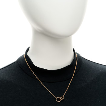 CARTIER 18K Pink Gold Interlocking LOVE Necklace