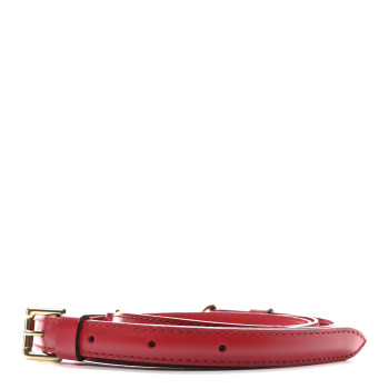 LOUIS VUITTON Calfskin 16mm Adjustable Shoulder Strap Red