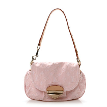LOUIS VUITTON Monogram Denim Sunset Washed Pink