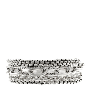 DAVID YURMAN Sterling Silver Multi Row Chain Bracelet