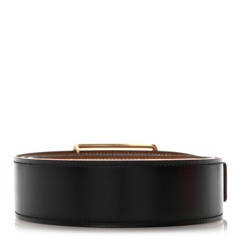 HERMES Togo Box 38mm Oscar Reversible Belt 100 40 Gold Black