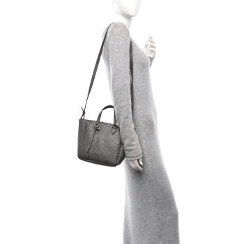 GUCCI Microguccissima Small Bree Tote Graphite