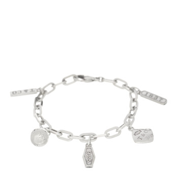 TIFFANY Sterling Silver 1837 Charm Bracelet