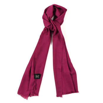 GUCCI Wool Silk GG Monogram GGNat Scarf Fuchsia