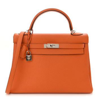 HERMES Togo Kelly Retourne 28 Orange