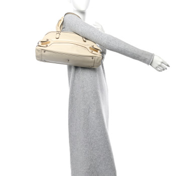 GUCCI Calfskin Shoulder Bag Ivory