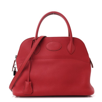 HERMES Taurillon Clemence Bolide 31 Rouge Garance