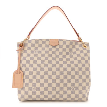 LOUIS VUITTON Damier Azur Graceful PM Rose Ballerine
