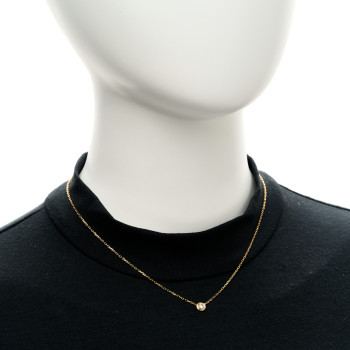 CARTIER 18K Yellow Gold Diamond LM D'Amour Pendant Necklace