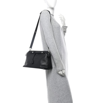 FENDI Vitello Dolce Large By The Way Boston Bag Black