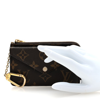 LOUIS VUITTON Monogram Recto Verso Card Holder Black