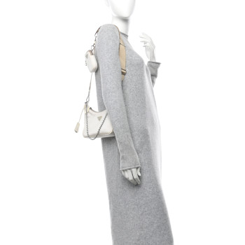 PRADA Nylon Re-Edition 2005 Shoulder Bag White
