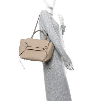 CELINE Grained Calfskin Mini Belt Bag Light Taupe