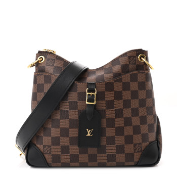 LOUIS VUITTON Damier Ebene Odeon PM Black