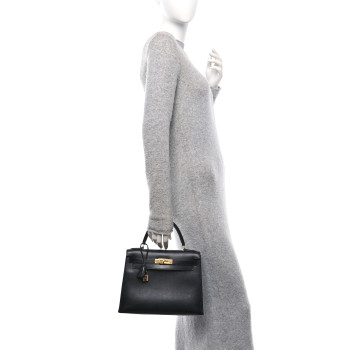 HERMES Swift Shooting Star Kelly Sellier 28 Black