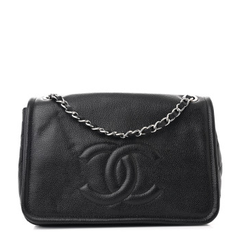 CHANEL Caviar Large Timeless CC Flap Black