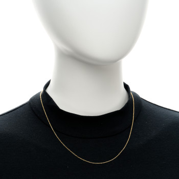 TIFFANY 18K Yellow Gold Chain Necklace 18"