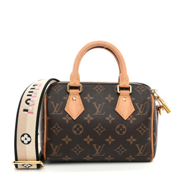 LOUIS VUITTON Monogram Speedy Bandouliere 20 Black