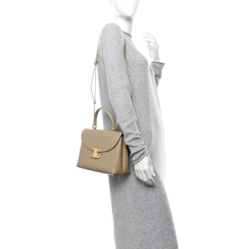 CELINE Supple Calfskin Medium Nino Cappuccino