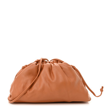 BOTTEGA VENETA Butter Calfskin The Mini Pouch Camel