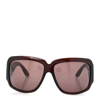 BULGARI Crystal Square 8018-B Sunglasses Burgundy