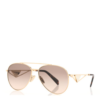PRADA Aviator Sunglasses SPR 73Z Gold Tortoise