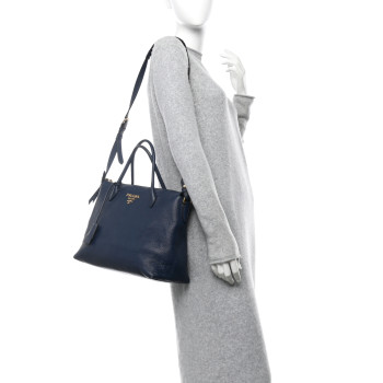 PRADA Vitello Daino Tote Baltico