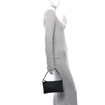 PRADA Re-Nylon Vela Pouch Black