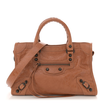 BALENCIAGA Agneau Classic Hardware Small Le City Camel