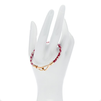 HERMES Silk Jumbo Bracelet M Multicolor