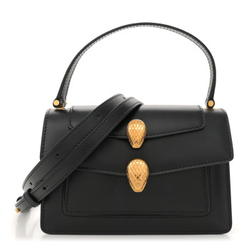 BULGARI X ALEXANDER WANG Lambskin Serpenti Forever Belt Bag Black