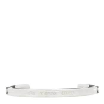 TIFFANY Sterling Silver Narrow 1837 Cuff Bracelet