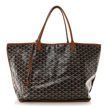GOYARD Goyardine Reversible Anjou GM Black Gold
