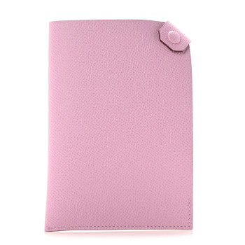 HERMES Epsom Tarmac PM Passport Holder Mauve Sylvestre