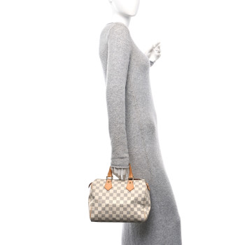 LOUIS VUITTON Damier Azur Speedy 25