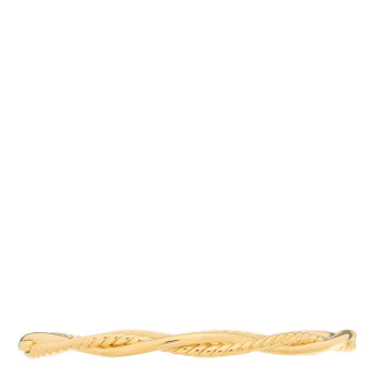 DAVID YURMAN 18K Yellow Gold Diamond Petite Infinity Bangle Bracelet