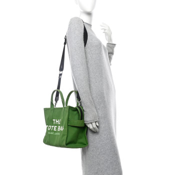 MARC JACOBS Cotton Canvas Medium The Traveler Tote Bag Aloe
