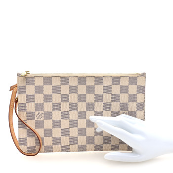 LOUIS VUITTON Damier Azur Neverfull MM GM Pochette
