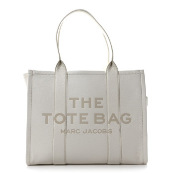 MARC JACOBS Grained Calfskin Large The Tote Bag Cotton