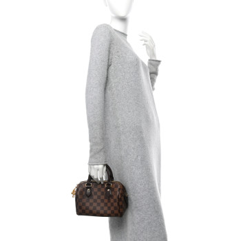 LOUIS VUITTON Damier Ebene Speedy Bandouliere 20