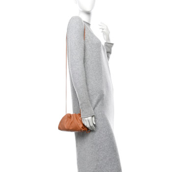 BOTTEGA VENETA Butter Calfskin The Mini Pouch Camel