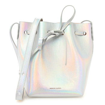 MANSUR GAVRIEL Iridescent Calfskin Mini Mini Bucket Bag Iride
