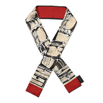 LOUIS VUITTON Silk Monogram Trunks Bandeau Brown