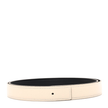 HERMES Swift Epsom 24mm H Belt Strap 95 38 Nata Black
