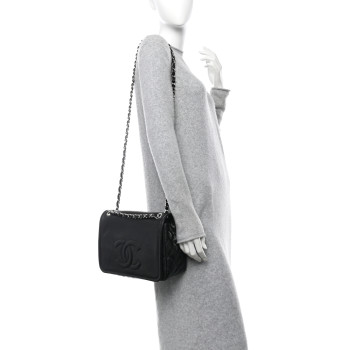 CHANEL Caviar Large Timeless CC Flap Black