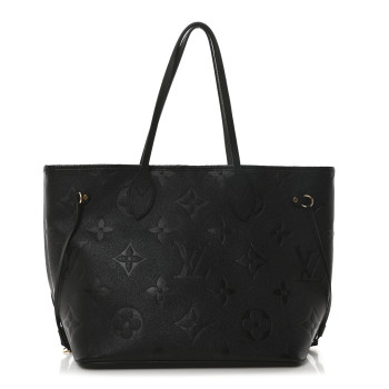 LOUIS VUITTON Empreinte Monogram Giant Neverfull MM Black